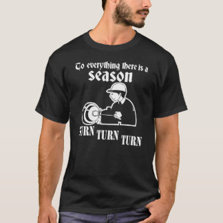 WoodturningのTシャツ-趣味の回転ボール、円形 Tシャツ
