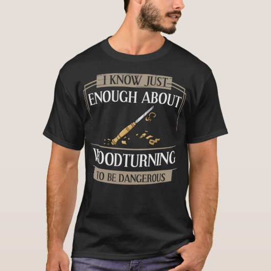 Woodturning Lathe ToolsプロジェクトWoodturner chef mu Tシャツ (正面)