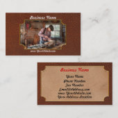 Woodworker -切り分けます-アヒルを切り分けること 名刺 (正面/裏面)