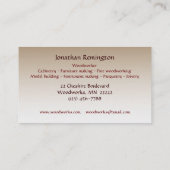 Woodworker 名刺 (裏面)