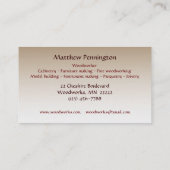 Woodworker 名刺 (裏面)