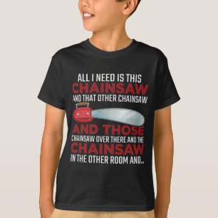 Woodworker Chainsaw Lumberjack Logger Forest (Wood Tシャツ