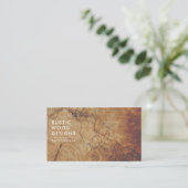 Woodworker Rustic Wood 名刺 (スタンド正面)