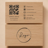 Woodworker Wood Professional QR Code 名刺