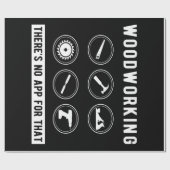 Woodworkingのアプリなし ラッピングペーパー (フラット)