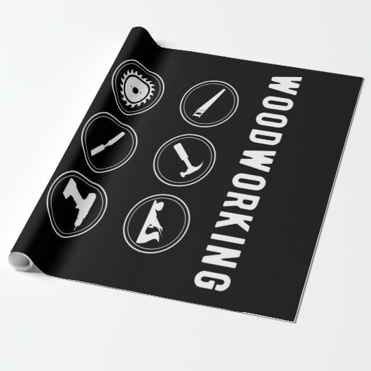 Woodworkingのアプリなし ラッピングペーパー (アンロールド)