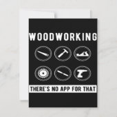 Woodworkingのアプリなし 招待状 (正面)