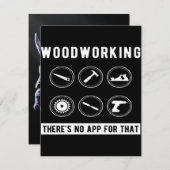 Woodworkingのアプリなし 招待状 (正面/裏面)