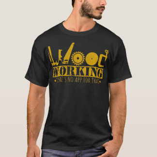 Woodworking おもしろい Contractor Builderの場合 Tシャツ
