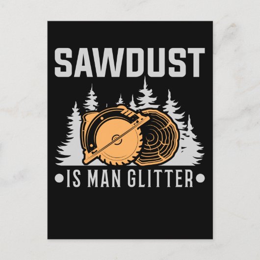 Woodworking Carpenter Dad Craftsman Funny ポストカード (正面)