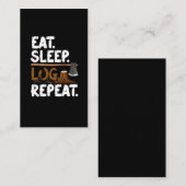 Woodworking Foresterおもしろい引用文森林伐採者 名刺 (正面/裏面)