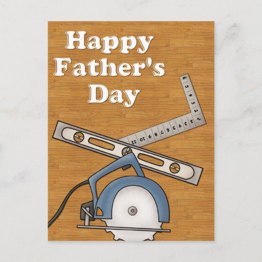 Woodworking/Tools D1 - Happy Father's Day ポストカード (正面)