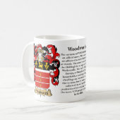 Woodworth、起源、意味および頂上 コーヒーマグカップ (正面左)