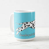 Woodwynd Dalmatians black & liver コーヒーマグカップ (正面左)