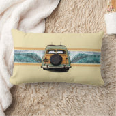 Woodyの波のサーファーのハワイの腰神経の枕 ランバークッション (ブランケット)