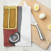 Woody車 キッチンタオル (四つ折り)