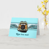 Woody Wave Greeting Card カード (黄色い花)