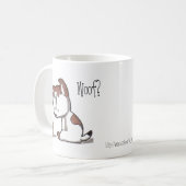 Woofか。 猫の鳴き声! 子猫及び子犬のマグ! コーヒーマグカップ (正面左)