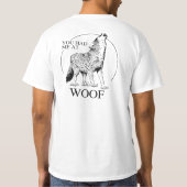 WOOFで私がありました Tシャツ (裏面)