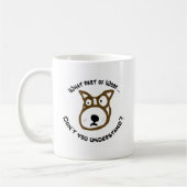 Woofのどんな一部分…か コーヒーマグカップ (左)