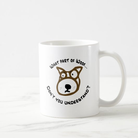 Woofのどんな一部分…か コーヒーマグカップ (右)
