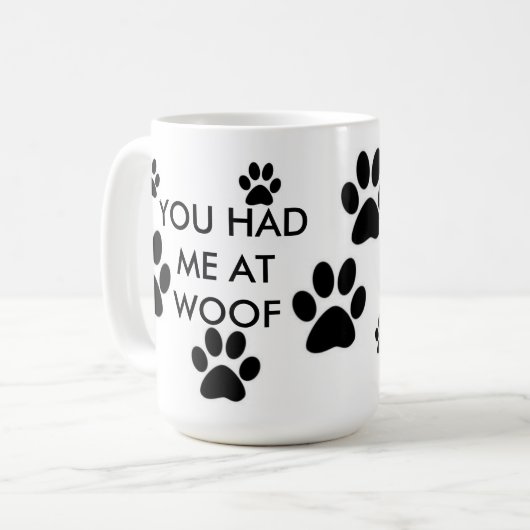 WOOFのコーヒー・マグで私がありました コーヒーマグカップ (正面左)