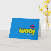 Woofのバースデー・カード カード (黄色い花)