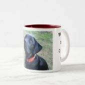 Woofの吠え声! ツートーンマグカップ (正面右)