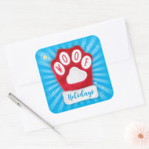 WOOFホリデイズキュートレッドポークリスマスドミッテン