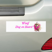 Woof、コレクションの郵便はがき、カード、バッジ、バンパー バンパーステッカー (車上)