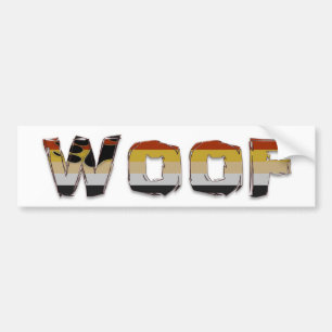 WOOF バンパーステッカー