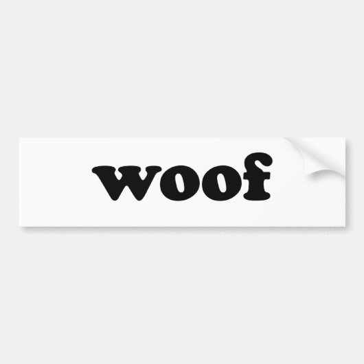 WOOF バンパーステッカー (正面)
