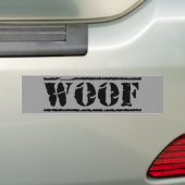 WOOF バンパーステッカー (車上)