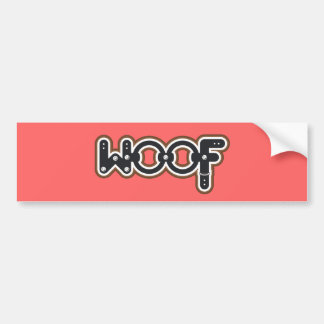 Woof バンパーステッカー