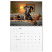 Woof, Dog Calendar 2026 カレンダー (2月 2027)