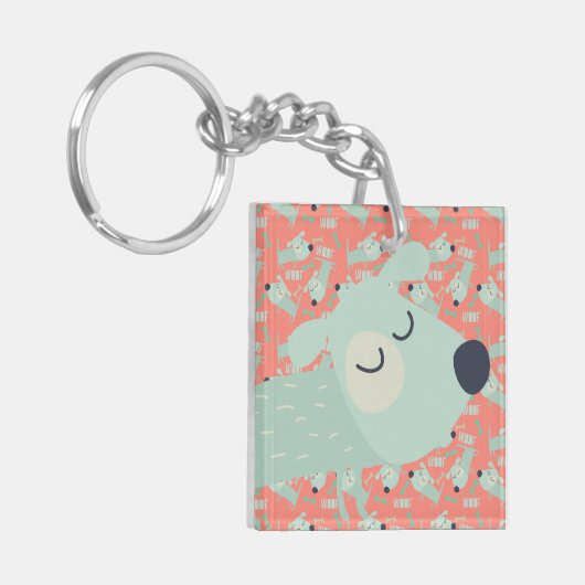 Woof Dogs and Bones キーホルダー (正面左)