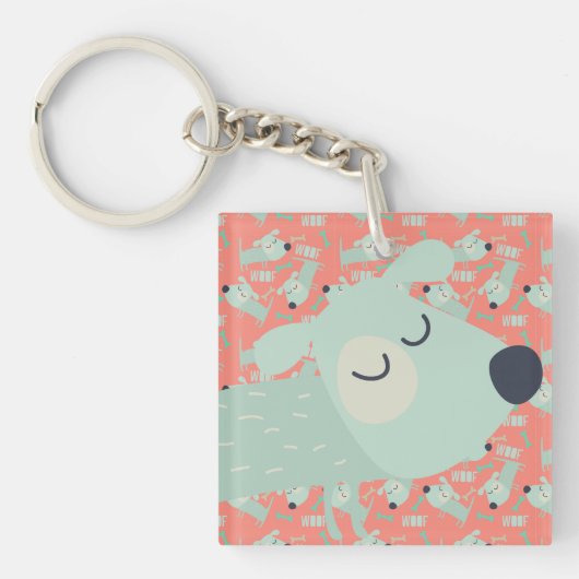 Woof Dogs and Bones キーホルダー (正面)