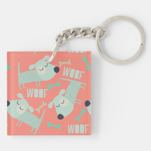 Woof Dogs and Bones キーホルダー (裏面)