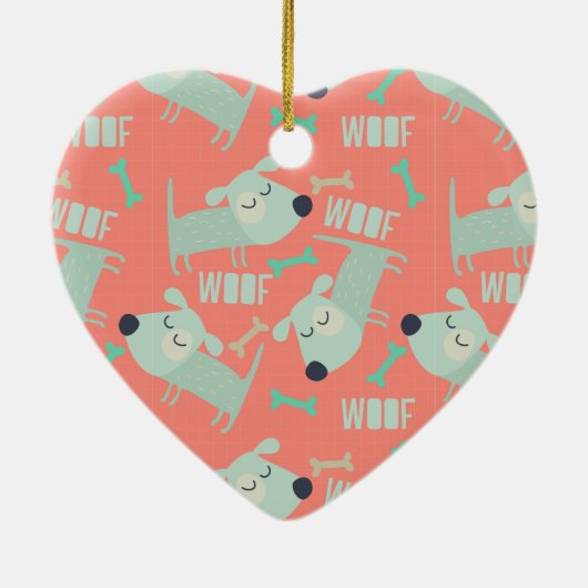 Woof Dogs and Bones セラミックオーナメント (裏面)