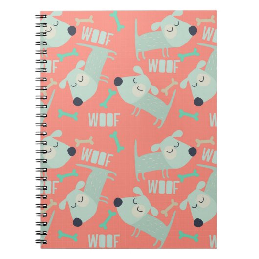 Woof Dogs and Bones ノートブック (正面)