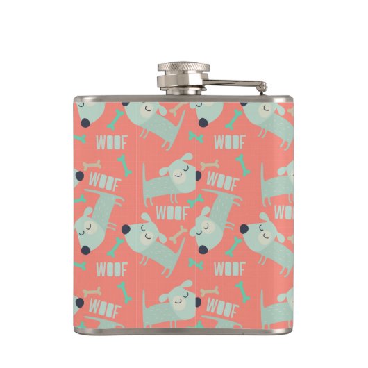 Woof Dogs and Bones フラスク (裏面)