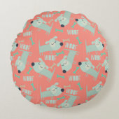 Woof Dogs and Bones ラウンドクッション (正面)