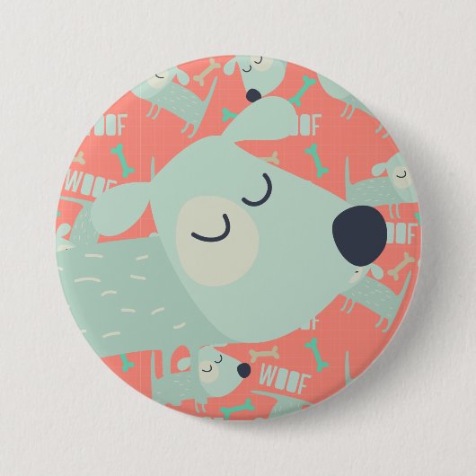 Woof Dogs and Bones 缶バッジ (正面)