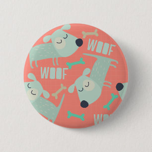 Woof Dogs and Bones 缶バッジ