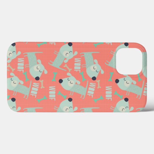 Woof Dogs and Bones Case-Mate iPhoneケース (裏面 (横))