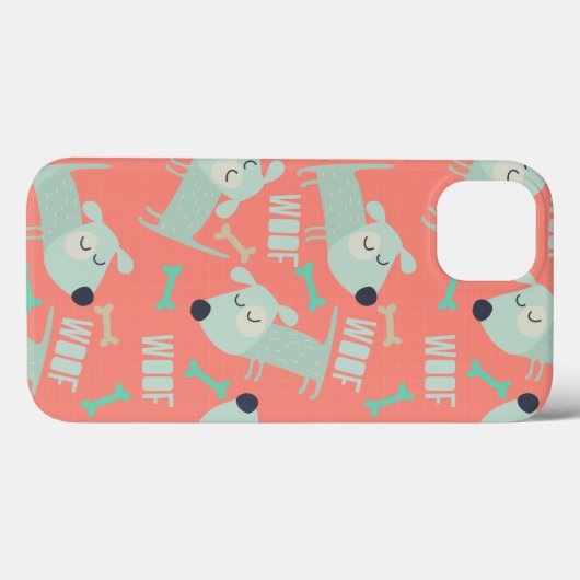 Woof Dogs and Bones Case-Mate iPhoneケース (裏面 (横))