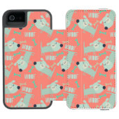 Woof Dogs and Bones Incipio iPhoneウォレットケース (フォリオ Open)