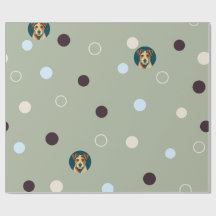 Woof-dot Jade — 洗練されたテリア柄と円のパターン