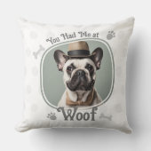 Woof Pet Dogの写真を見た クッション (正面)