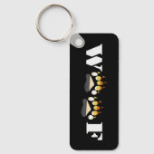 Woof Rectablularキーチェーン キーホルダー (正面)